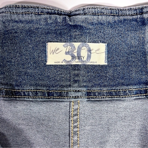 We The Free | Free People Denim Indigo Blue Virgo Mini Skirt Size 30 - Picture 10 of 13